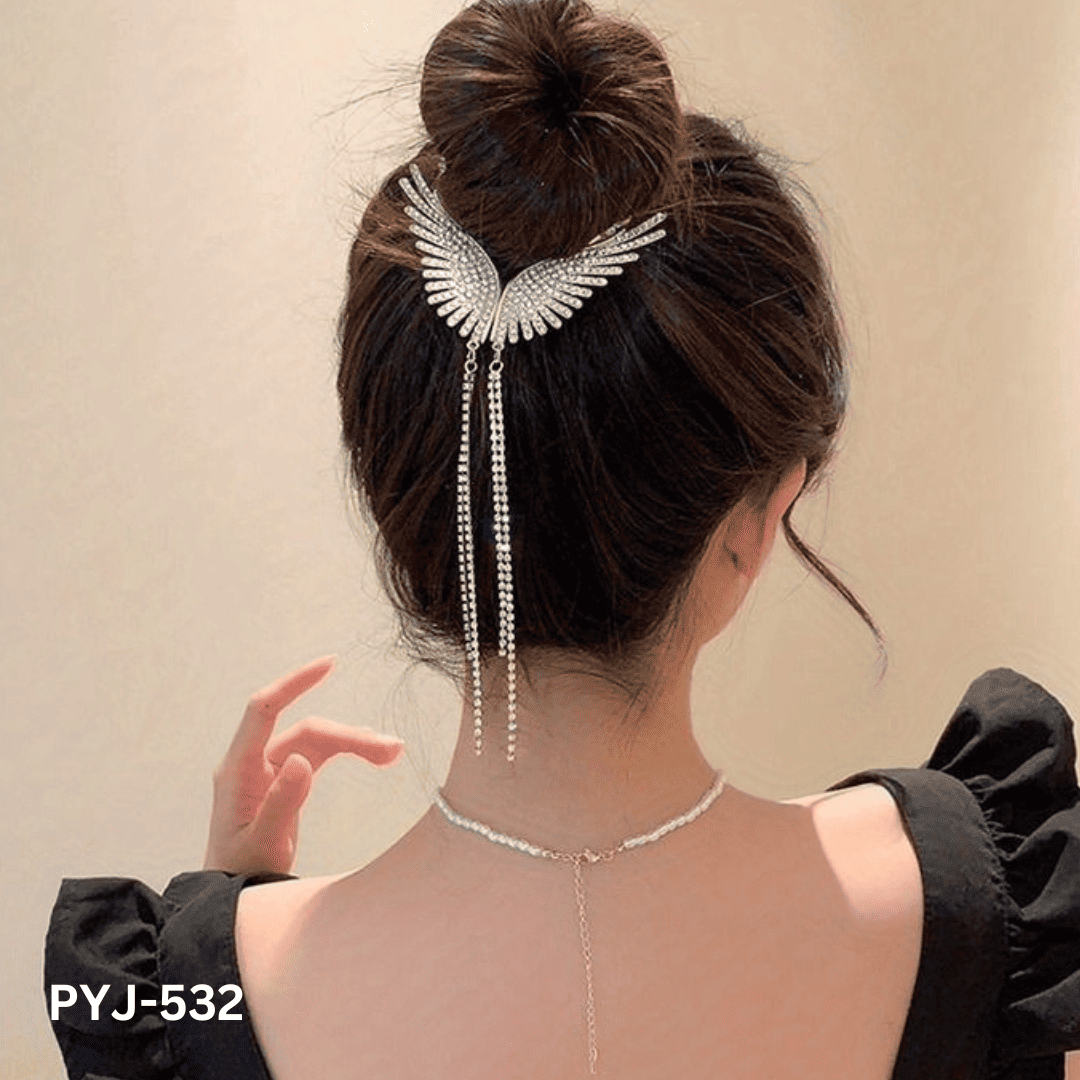 PYJ-532 - Butterfly Long Tassel - Claw - BSM WHOLESALE