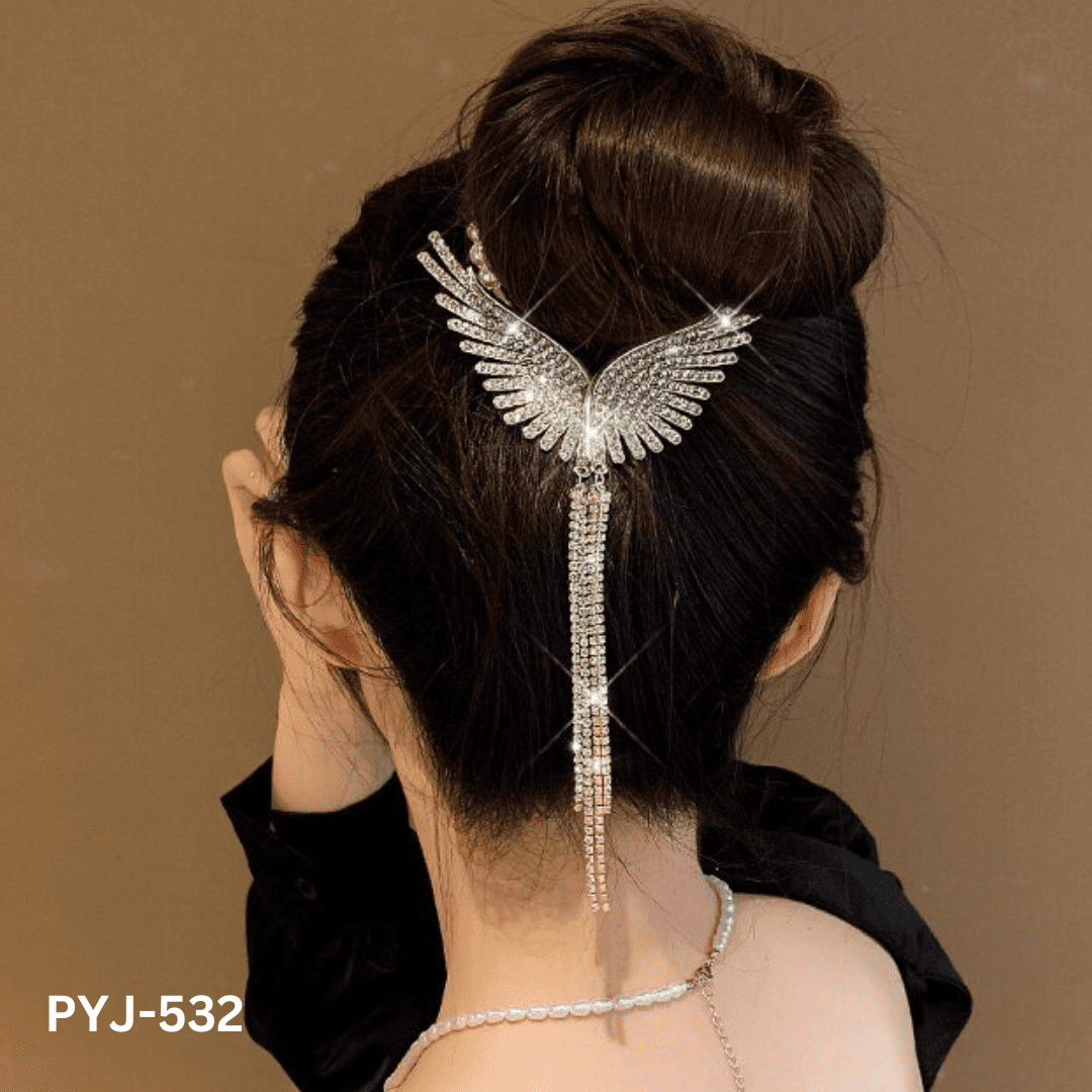 PYJ-532 - Butterfly Long Tassel - Claw - BSM WHOLESALE