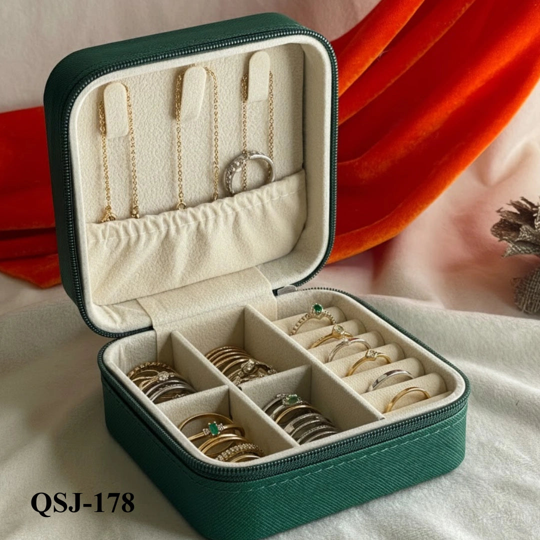 QSJ-178 - Green Mini - Jewellery Organizer
