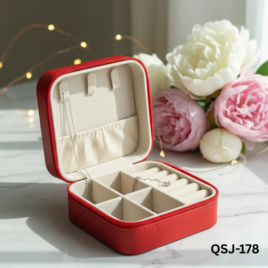 QSJ-178 - Red Mini - Jewellery Organizer