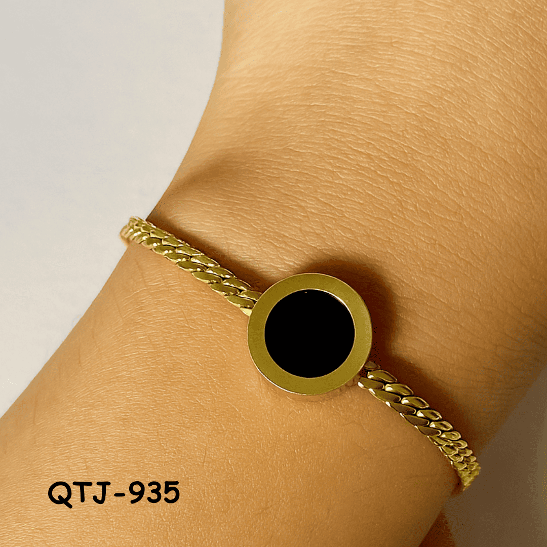 QTJ-935 -Black Golden - Bracelet - BSM WHOLESALE