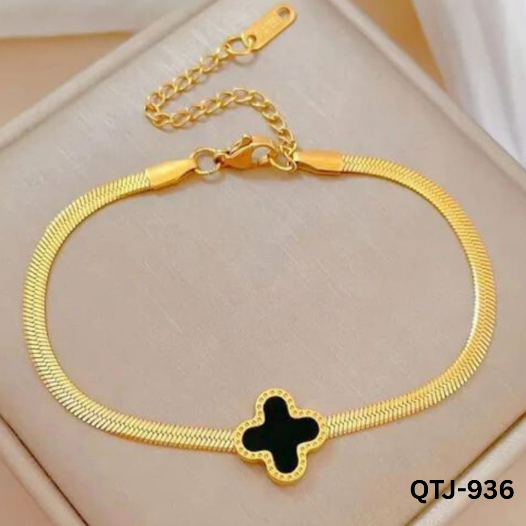 QTJ-936 - VanCleef Golden Black - Bracelet - BSM WHOLESALE