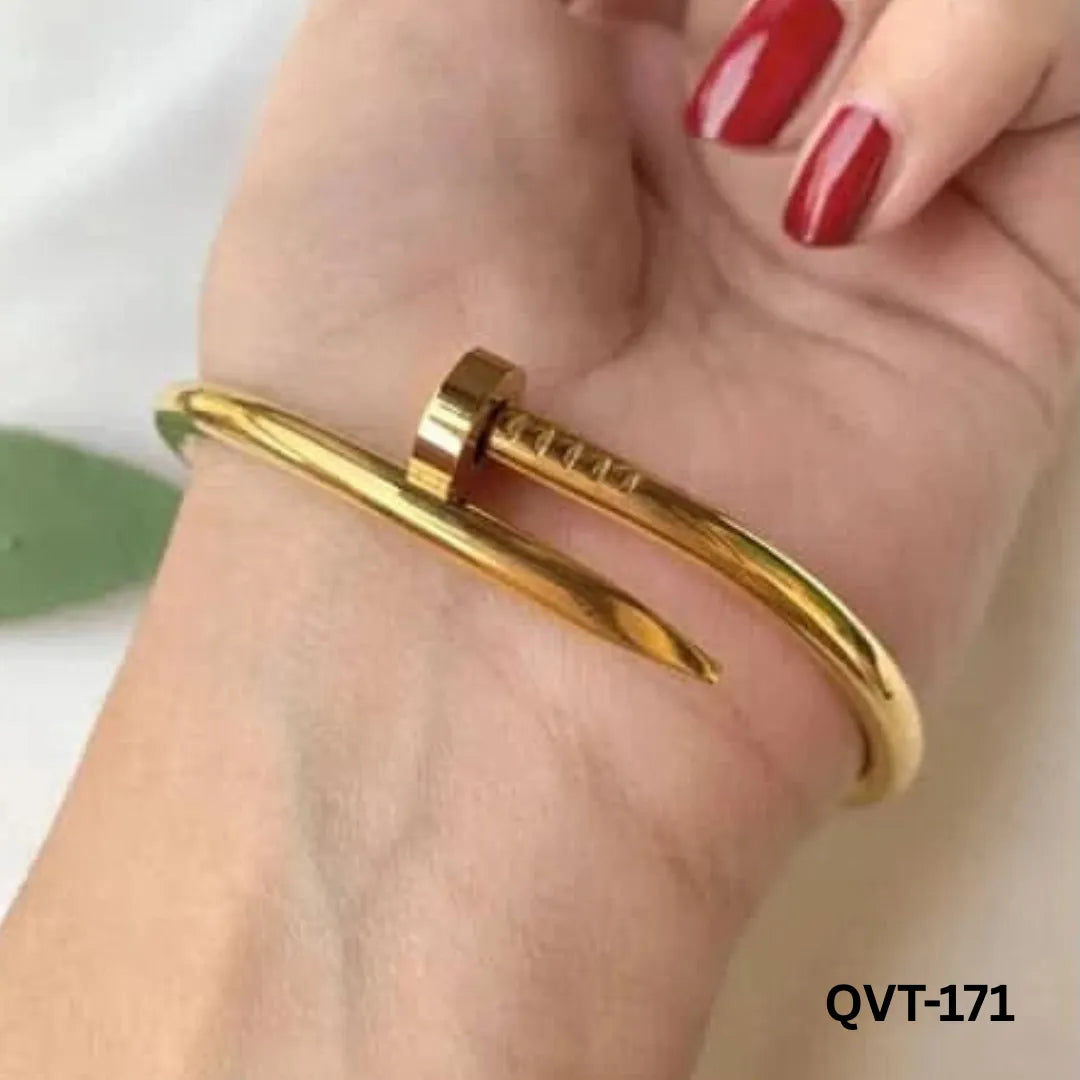 QVT-171 -Cartier Nail Bangle - Stainless Steel
