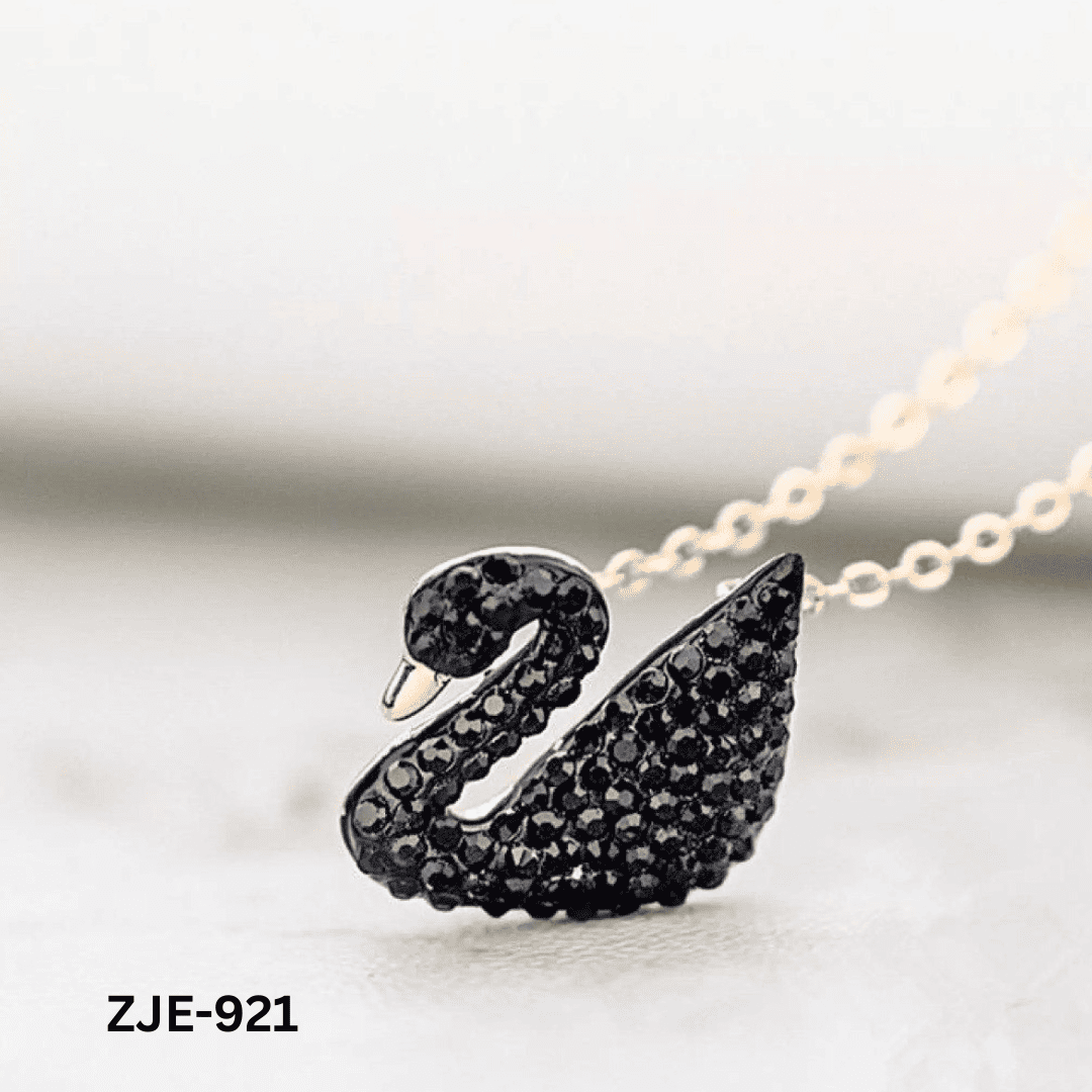ZJE-921 - Black Swan - Necklace - BSM WHOLESALE