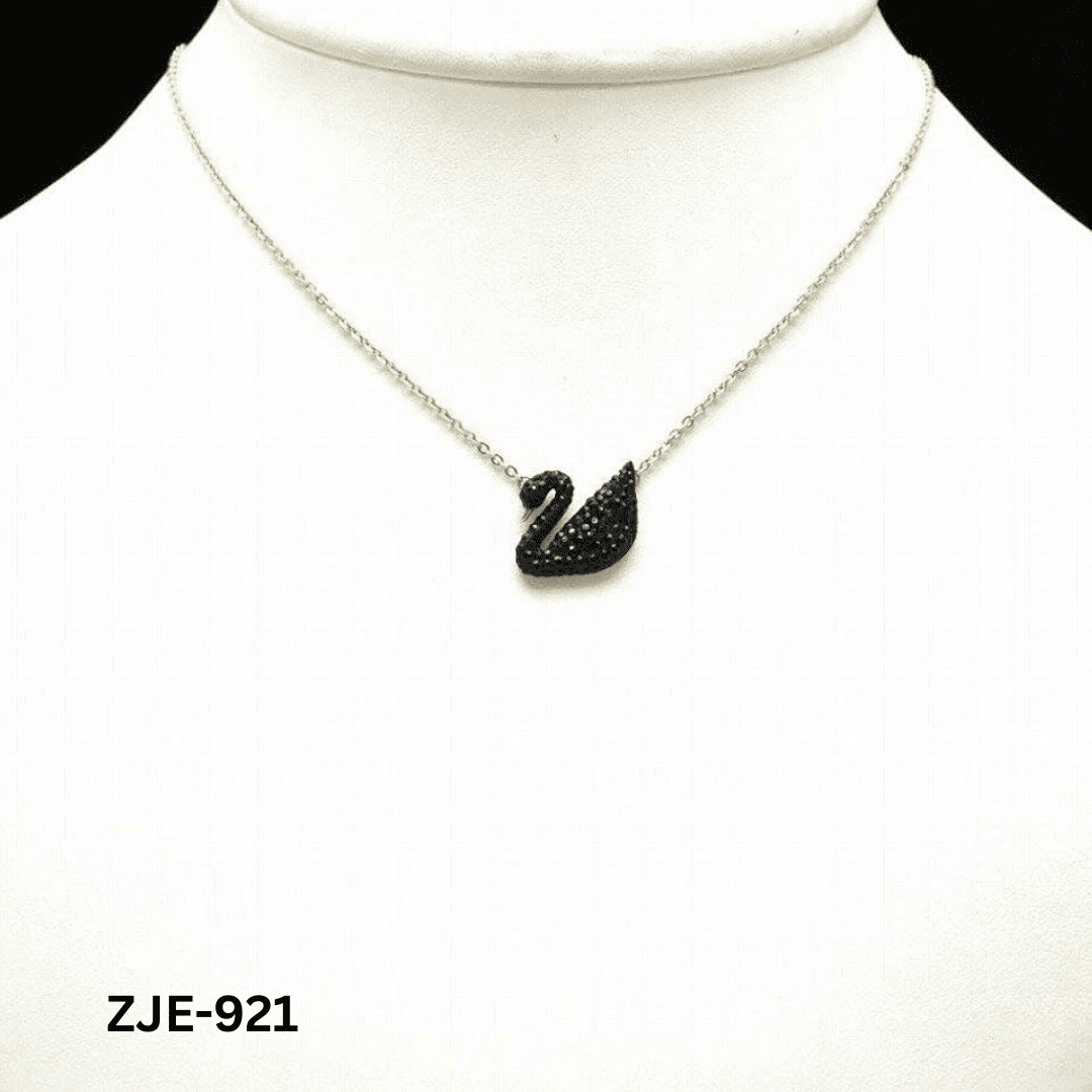 ZJE-921 - Black Swan - Necklace - BSM WHOLESALE