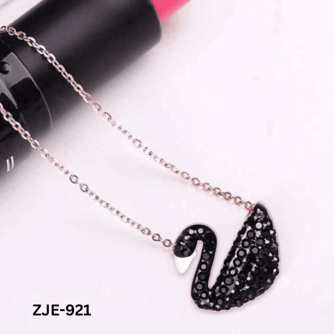 ZJE-921 - Black Swan - Necklace - BSM WHOLESALE
