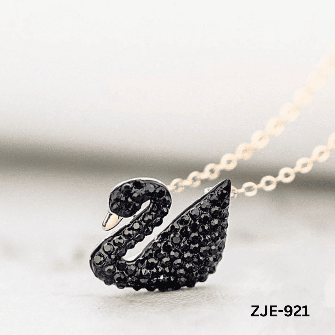 ZJE-921 - Black Swan - Necklace - BSM WHOLESALE