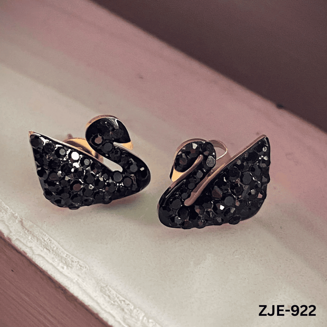 ZJE-922 - Black Swan - Earrings - BSM WHOLESALE