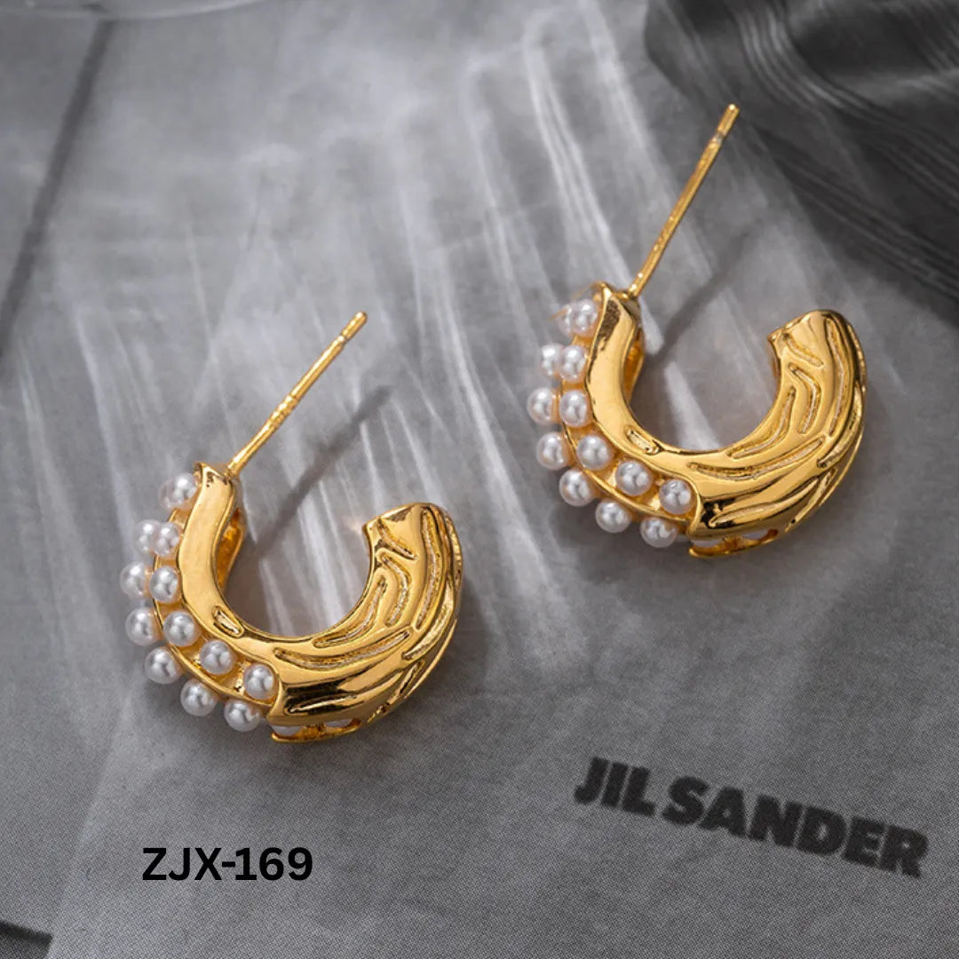 ZJX-169 - Golden Pearl Bali - Earrings